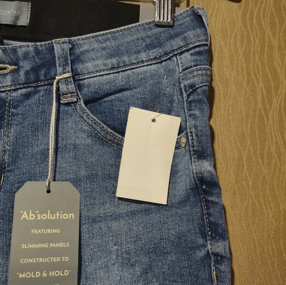 FREE SHIPPING! Wit & Wisdom Womens Ab-Solution Ankle Skimmer Petite Skinny Jeans - Picture 5 of 7
